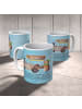Mr. & Mrs. Panda Kindertasse Igel Maronen mit Spruch in Eisblau