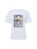 s.Oliver T-Shirt in weiß gelb