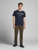 Jack & Jones Rundhals T-Shirt JJEJEANS Modern Art Jersey Shirt in Navy