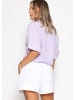 SASSYCLASSY Musselin Bluse mit Zugband in Flieder