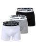 Jack & Jones Boxershort 3er Pack in Schwarz/Grau/Weiß