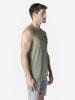 KOROSHI Herren baumwolle print tanktop in khaki