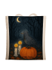 Mr. & Mrs. Panda Tote Bag Krähe Halloween Design ohne Spruch in Weiß