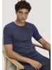 Hessnatur Hessnatur T-Shirt PURE FUNCTION aus Bio-Merinowolle und Seide in graphitblau