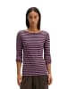 Marc O'Polo Gestreiftes Longsleeve regular in Dark Purple