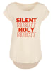 F4NT4STIC Long Cut T-Shirt Silent Night Holy Night Weihnachten in Whitesand