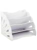 relaxdays Dokumentenablage in Weiß - (B)32,5 x (H)28 x (T)28 cm