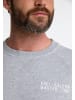 DreiMaster Maritim Herren Sweatshirt Mit Rundhals in Hellgrau Melange