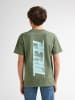 Petrol Industries T-Shirt mit Grafik-Rückenprint Toro in Grün