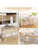 HOMCOM Esstisch-110L x 86B x 75H cm-Naturholz