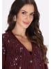 faina Damen Cardigan in Pflaume