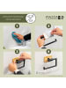 bremermann Toilettenpapierhalter PIAZZA BLACK TAPE BAMBUS