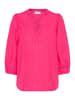 Kaffe Kurzarm-Bluse KAbea Loose fit in Beetroot Purple