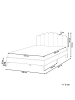 Beliani 2-tlg Doppelbett SAUVIAN in Beige/Gold