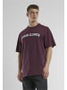 Urban Classics Urban Classics UC College Logo Tall Tee in redwine