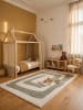 KADIMA DESIGN Kinderteppich Kinder-Motiv Kinderzimmer pflegeleicht Spielzimmer Motiv in Creme
