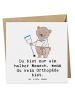 Mr. & Mrs. Panda Deluxe Karte Orthopäde Herz mit Spruch in Weiß