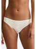 Marc O´Polo Bodywear Slip Second Skin Jacquard in Creme / dunkelblau