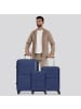 Stratic Shine 4 Rollen Kofferset 3-teilig mit Dehnfalte in navy blue