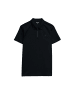 Salsa Jeans Polo Pique Structure And Zip in Black