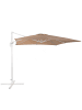 Beliani Ampelschirm MONZA in Beige/Weiß - (W) 250 x (H) 235 x (L) 250 cm