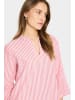 SAINT TROPEZ Stricktunika SamaraSZ Lockere Passform in Poinciana Ice Stripe