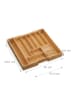 relaxdays Besteckkasten in Natur - (B)45 x (H)5,5 x (T)44,5 cm