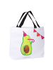 Mr. & Mrs. Panda Tote Bag Avocado Party ohne Spruch in Weiß