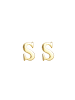 Elli Ohrringe 925 Sterling Silber Buchstabe, Buchstabe - S in Gold