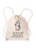 Mr. & Mrs. Panda Materialzugbeutel Pinguin Duschen mit Spruch in Creme