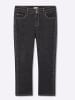 sheego Gerade Jeans in black denim