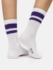 Nur Die  Freizeitsocken Statement Socken mit Stickerei in Mix lila