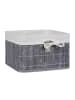relaxdays 2x Aufbewahrungskorb in Grau - (B)31 x (H)20 x (T)31 cm
