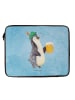 Mr. & Mrs. Panda Notebook Tasche Pinguin Bier ohne Spruch in Eisblau