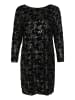 Kaffe Kleid KAgrit A-shape in Black/dark silver sequin