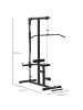 HOMCOM Kraftstation,107cm x 120cm x 190cm,schwarz