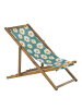 Beliani 4-tlg Gartenliege ANZIO in Grün/Bunt/Weiß
