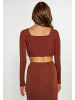 faina Damen Top in Braun