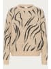Kaffe Strickpullover KAbillie Loose fit in Feather Gray Mel/Dark Grey Mel