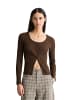 Marc O'Polo DENIM Rippstrick-Cardigan slim in Hazelnut Brown