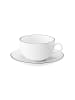 Seltmann Weiden Milchkaffeetasse mit Untertasse Lido Black Line 350 ml in weiß