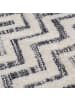 KADIMA DESIGN Teppich Kurzflor Zickzack Muster, Geometrisch, Wohnzimmer in Grau
