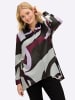 sheego Bluse in bordeaux-bedruckt