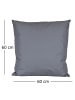 JACK 2er Set Outdoor Kissenhülle 60x60cm Uni in Blaugrau