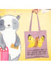 Mr. & Mrs. Panda Tote Bag Schmetterling Zitronenfalter mit Spruch in Rosa Pastell