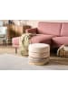 Beliani Pouf LOUIN in Beige - (W) 48 x (H) 41 x (L) 48 cm