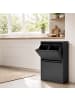 relaxdays Mülleimer in Schwarz - 4x 18 l
