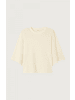 American Vintage T-Shirt Ample MC Col Rond in Ecru