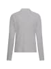 Camel Active Jersey-Shirt mit geripptem Kragen in Grau