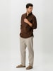 TeeShoppen Hemd Linen Blend in Coffee